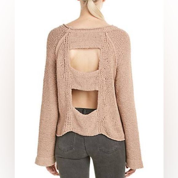 FREE PEOPLE Endless Stories Cut Out Back Sweater - Picture 2 of 10